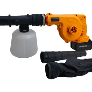 เครื่องเป่าลมแบตเตอรี่ลิเธียมแบบชาร์จไฟได้ กำลังสูง สำหรับงานอุตสาหกรรม ขนาดเล็ก ติดตั้งบนยานพาหนะ ใช้เป่าเขม่า เครื่องเป่าหิมะในครัวเรือน เครื่องดูดฝุ่น - Product Image 2