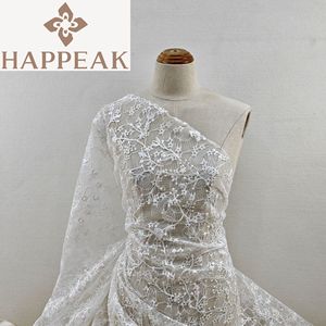 Tela de Lentejuelas Iridiscentes Premium HAPPEAK, Tela de Tul con Reverso de Malla Transpirable, Telas Bordadas con Encaje para Atuendos Festivos - Product Image 3