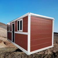 Panneau sandwich à haute isolation, maison préfabriquée en acier pliable pour le logement des personnels des sites miniers à l'étranger