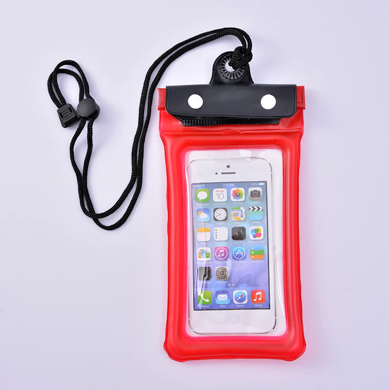 15 Colors 7.5 inch Floating Waterproof Phone Pouch Touch Screen Cell Cellphone Wholesale Beach Swimming Drifting Mobile Bags