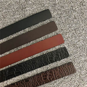 Fábrica al por mayor 3,8 cm de ancho moda cocodrilo sin hebilla cinturones famoso diseñador hombres Top cinturón de cuero genuino sin hebilla - Product Image 4
