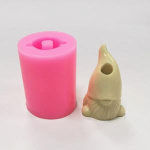 Molde de silicona epoxi para decoración navideña, para hombre mayor, Rudolph, Santa, paja - Product Image 5