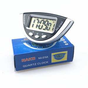 Nako Quartz Clock Na 816a Digital Car Clock With Adhesive Mount Battery Powered Mini Portable Clock - Product Image 5