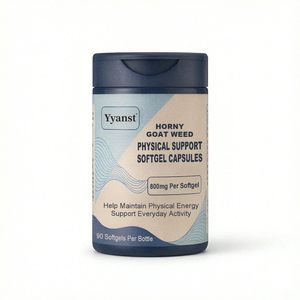 Complément Herbal Naturel Horny Goat Weed en Gélules Molles 800mg 90ct pour Soutenir l'Énergie Physique et l'Activité Quotidienne des Hommes, Marque Privée OEM - Product Image 1