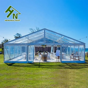 Grande tente <span class=keywords><strong>de</strong></span> luxe transparente en aluminium imperméable pour événements et cérémonies, équipement <span class=keywords><strong>de</strong></span> <span class=keywords><strong>location</strong></span> extérieur - Product Image 1