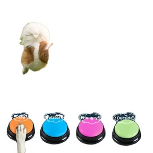 4 Kleuren Stemopnameknop 30 Seconden Opnemen Afspelen Opneembare Hondenknoppen Voor Communicatie Honden Interactiviteitstraining Voor Huisdieren