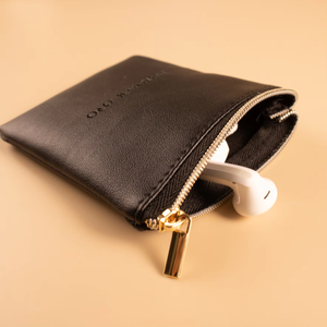Sac à fermeture éclair en cuir PU de luxe miniature de haute qualité avec logo personnalisé en relief, boîte à bijoux - Product Image 6