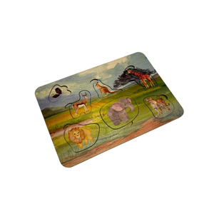 Puzzle en bois unique pour tout-petits, jeu d'association éducatif sur le thème de la vie marine, jouet d'apprentissage Montessori, cadeau préscolaire - Product Image 1