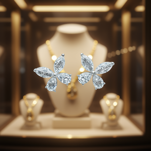 Boucles d'oreilles en diamants Tiffany & Co. en or blanc, taille marquise, couleur D, certifiées GIA, bijoux classiques pour femmes, pour mariage - Product Image 2