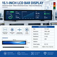 Écran LCD intelligent étiré pour affichage numérique intérieur, lecteur publicitaire, affichage commercial avec solution de gestion cloud