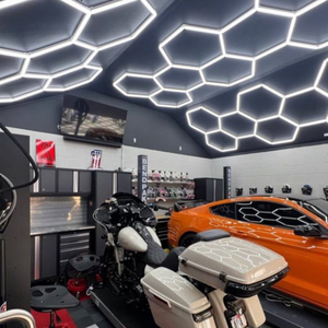 إضاءة سقف LED سداسية الشكل مخصصة من مصنع SEUZ، تصنيف IP54، إضاءة نهارية 6000 كلفن، ضمان لمدة <span class=keywords><strong>3</strong></span> سنوات لمرآب السيارات - Product Image 4