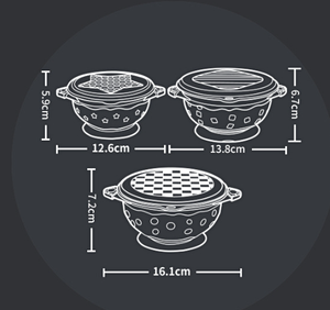 ชุดชามอาหารเสริมตัวดูดหลากสีแบบพกพาสำหรับทารกแรกเกิด3แพ็คพร้อมฝาปิดผลิตภัณฑ์สำหรับแม่และเด็ก - Product Image 6