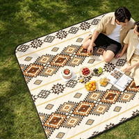 Tapis de pique-nique extra large, épais, imperméable, résistant à l'usure, portable, avec logo OEM personnalisé, pour le camping en plein air, la plage, usage général