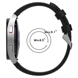 สายนาฬิกาหนังซิลิโคนหรูหราขนาด 20 มม. วัสดุคุณภาพสูง สายเปลี่ยนสำหรับนาฬิกาซัมซุง รุ่น 6/6 classic/5/5 Pro/4/4 classic - Product Image 2