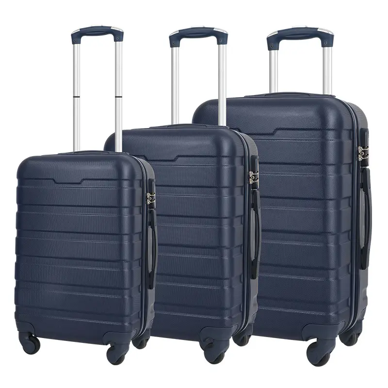 Factory Wholesale ABS Material Boarding Case High Quality Luggage Set Waterproof Trolley Case