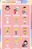 Pop Official Store Authentique Nouveau Plastique-scellé 1/12 Échelle Macaron Hirono Molly Sp Série En Peluche Pendentif Boîte Aveugle pour Enfant Jouets