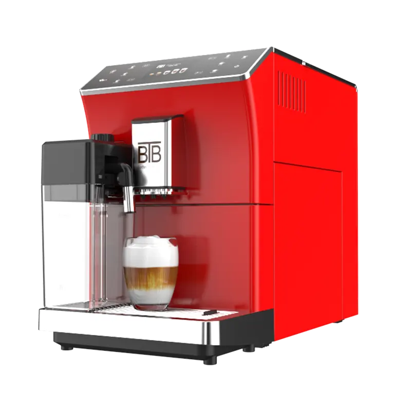 700 मिलीलीटर दूध कंटेनर इलेक्ट्रिक स्वचालित कॉफी मशीन के साथ ग्राइंडर के साथ घरेलू एक स्पर्श संचालन