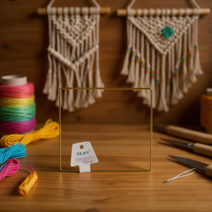 Anello Metallico Quadrato Ilan 35Cm Rinforzato per Creazioni in Macramè - Product Image 2