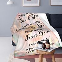 Couverture en flanelle personnalisée pour adultes, couverture religieuse inspirante pour femmes, couverture chrétienne de la marque Factory Faith, pour cadeau
