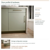 Meuble de cuisine de luxe avec portes en thermofoil PVC, aménagement moderne en îlot, boîtes de rangement en contreplaqué et tiroirs à fermeture amortie