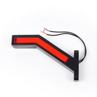 Feu de positionnement d'angle LED en forme de L, double face COB, ambre, blanc, rouge, 12V 24V, pour camion, remorque, fourgon, poids lourd, étanche