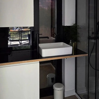 Cabane modulaire préfabriquée personnalisée en forme de pomme, étanche, écologique, unité de glamping portable