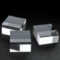 Bloc acrylique transparent personnalisé en usine pour support avec impression de logo de marque