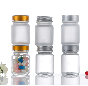 カスタム40ml 60ml 100ml 120mlフロスト空薬薬ガラス瓶マカエネルギーカプセル健康ボトルキャップ付き - Product Image 6