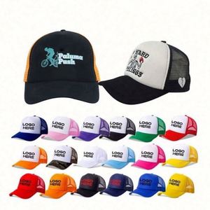 Casquette Trucker 5 Panneaux Personnalisée avec Broderie et Impression à Prix d'Usine pour Événements Sportifs – Tissu Standard, Impression Gonflée, Motif Lettres Sportif - Product Image 1