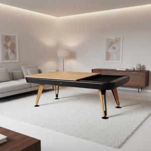 Mesa de Billar Multifuncional de Lujo Moderna de la Más Alta Calidad para Uso Doméstico, 3 en 1, Convertible, de Madera Sólida, con Tablero de Comedor - Product Image 1