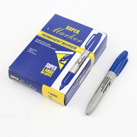 Marqueur permanent Bonvada PMP171 multi-couleurs à encre noire, style fin, logo personnalisé, écriture double face, largeur 6 mm, certifié EN71