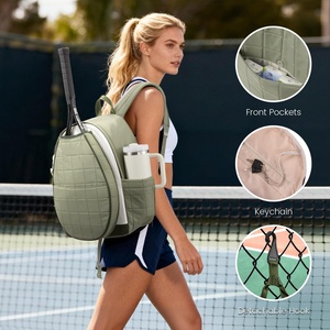 Bolsa <span class=keywords><strong>de</strong></span> Raqueta Deportiva <span class=keywords><strong>de</strong></span> Nailon Impermeable y Duradera con Logotipo Personalizado, MOQ Pequeño, Compartimento Acolchado para Raqueta <span class=keywords><strong>de</strong></span> Pickleball y <span class=keywords><strong>Tenis</strong></span> - Product Image 6