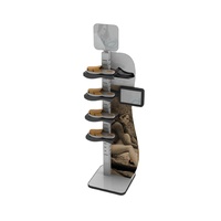 Étagère murale de présentation en métal pour magasin de sport masculin, design personnalisé, pour vêtements, chaussures de fitness, baskets, pantoufles et sandales