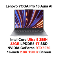 Lenovo YOGA Pro 16 Aura Ultra9-285H 16 inch OLED RTX5060/RTX5070 optioneel 2.8K zonder touchscreen of 3.2K touchscreen zakelijke laptop