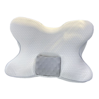 Oreiller ergonomique en mousse à mémoire de forme à rebond lent, forme papillon personnalisée, soutien cervical orthopédique, motifs marins unis