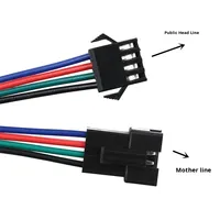 Faisceau de câblage électrique 2, 3 et 4 broches, connecteurs mâles et femelles SM2.54 et JST, câble terminal, gaine PVC, indice de protection IP44, pour batterie