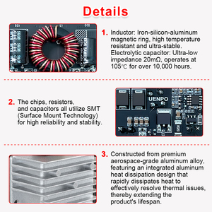 Konverter DC DC Buck DC 12V/24V/36V/48V/60V ke 5V Konverter Step-down, Konverter Step-down 20-75V ke 5V, Catu Daya 1-5A - Product Image 6