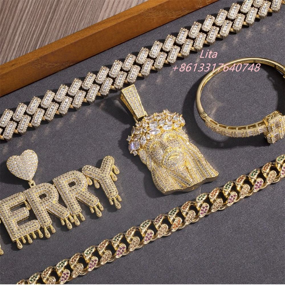Hip Hop Mens Diamond Charms Hip Hop Pendant Diamond Chain Diamond