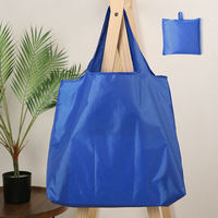 Sac à provisions pliant écologique Sacs fourre-tout en polyester pliables avec impression personnalisée Sac fourre-tout réutilisable extra large Lo pliable