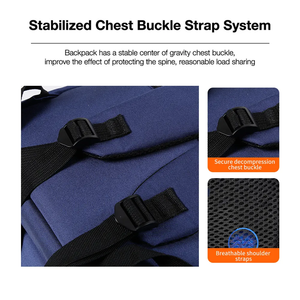 Sac de sport multifonctionnel de grande capacité à double épaule pour homme et femme, sac à dos en toile imperméable pour le badminton et le tennis - Product Image 3