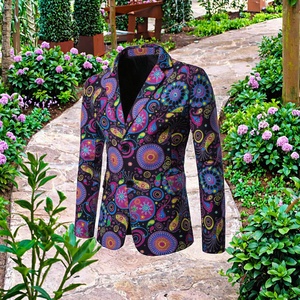 Abrigo Casual de Fiesta para Hombre, Cuello en V, Semi Formal, de Poliéster/Algodón, Antiarrugas, Resistente al Viento, de Moda - Product Image 3