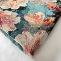 Tela Jacquard con pintura al óleo de flores, ropa de contorno rígido, media falda, bolsa, Textiles para el hogar, hilo tejido, técnica teñida, tapicería