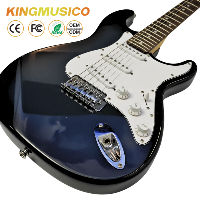 OEM Classic-Style Electric Guitar 648mm Scale | Paulownia Body, Maple Neck, S-S-S Pickups | Factory Wholesale Custom Model