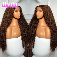 Wig Rambut Manusia Keriting Burma Pixe Kualitas Tinggi Densitas 250% Tanpa Lem HD Lace Front Wig Rambut Asli 5X5 Lace Closure Wig untuk Wanita