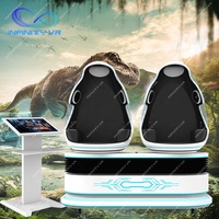 Machine interactive de jeu de joueur du simulateur 2 de cinéma 9D VR de réalité virtuelle d'oeufs de chaise du cinéma VR de nouvelle forme électrique de dinosaure