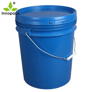 Seau en plastique rond <span class=keywords><strong>bleu</strong></span> de 20 L de bonne qualité avec <span class=keywords><strong>couvercle</strong></span>, barils de stockage en plastique bleus de 5 gallons pour l'emballage - Product Image 3