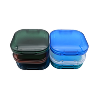 Boîte de transport de prothèses dentaires de luxe Yikang, étui de rangement orthodontique pratique, étui coloré en plastique pour appareil de rétention