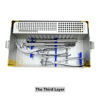 Kit d'instruments pour membres inférieurs, ensemble d'instruments pour grands fragments osseux pour la chirurgie traumatique, instruments orthopédiques