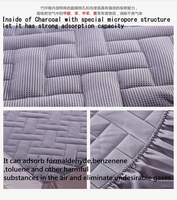 Protège-matelas en charbon de bambou
