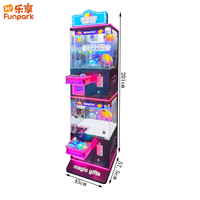 FunPark Venta caliente Metal Arcade Máquina de juegos que funciona con monedas 1 año Tarjeta de premio japonesa Regalos Inglés Hot Amusement Toys
